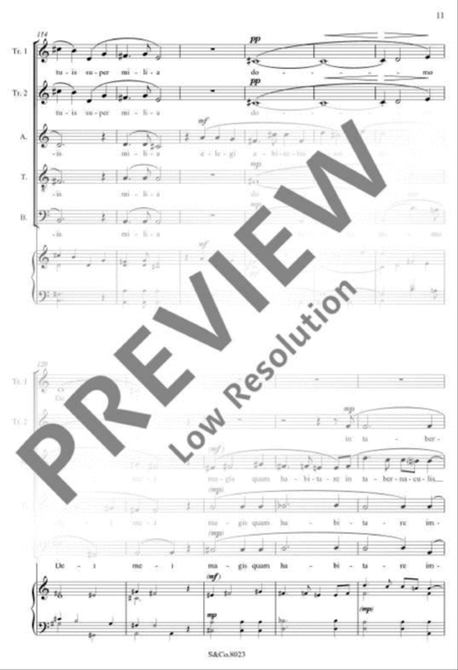 Psalm 83 (84) SSATB scores gallery preview page 18
