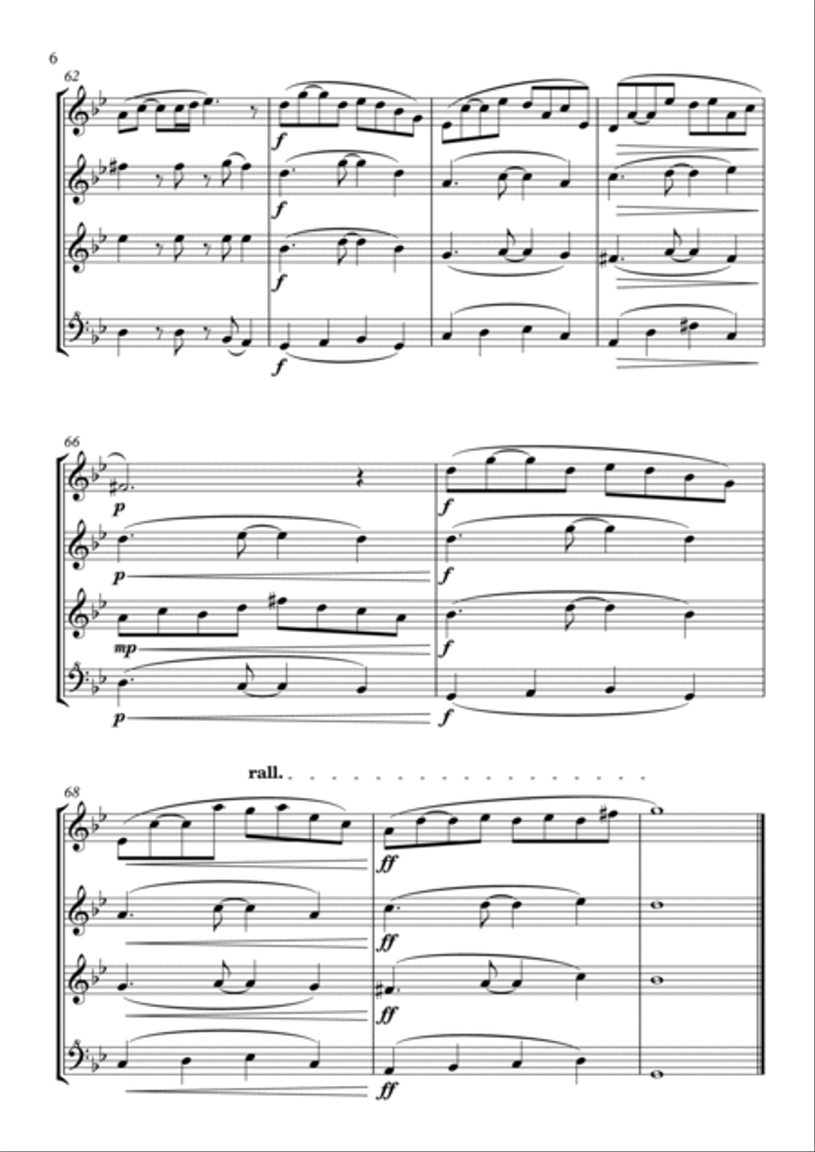 Arrival - Recorder Quartet Chamber Music scores gallery preview page 6