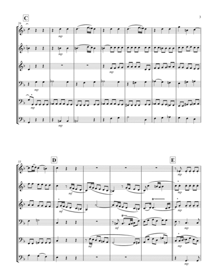 Recordare (from "Requiem") (F) (String Sextet - 3 Violins, 3 Cellos)