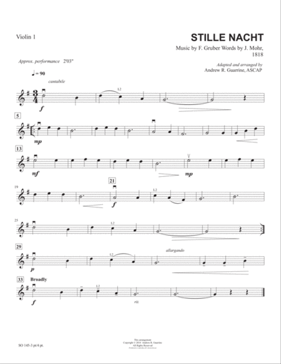 Stille Nacht String Orchestra scores gallery preview page 5