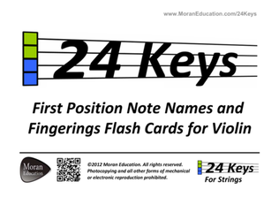 Book cover for Violin Flash Cards