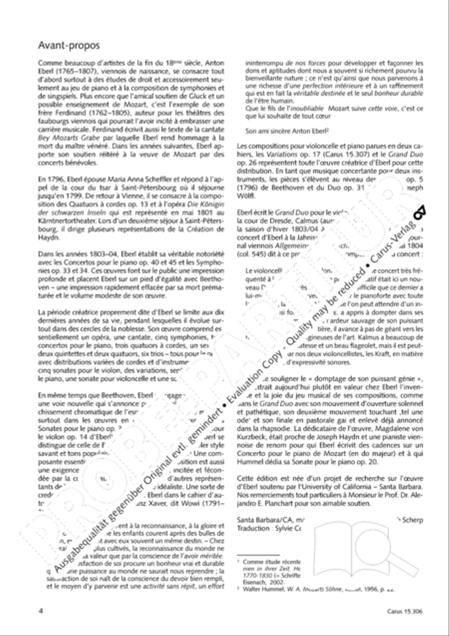 Grand Duo fur Violoncello und Klavier String Duet scores gallery preview page 5