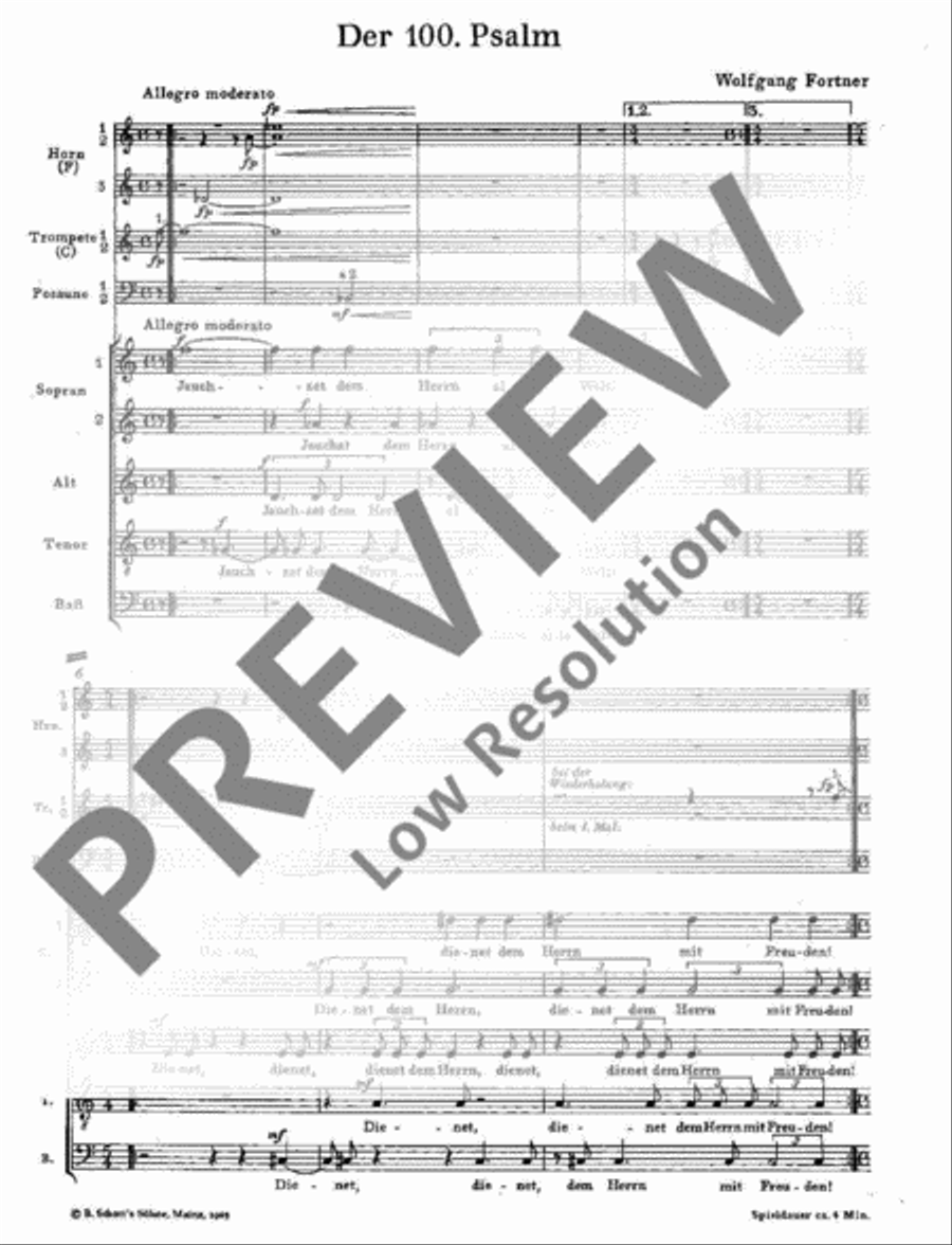 Der 100. Psalm SSATB scores gallery preview page 2