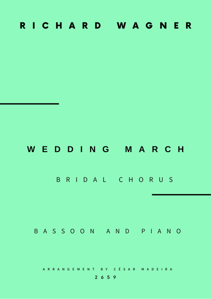 Wedding March (Bridal Chorus) - Bassoon and Piano - W/Chords (Full Score and Parts) image number null