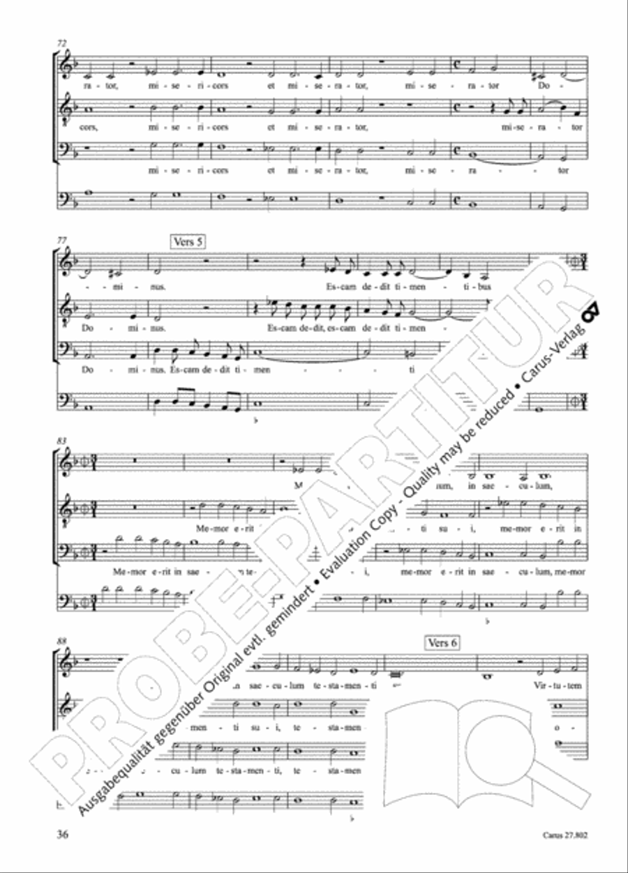 Salmi I (Selva morale e spirituale) Collection / Songbook scores gallery preview page 61
