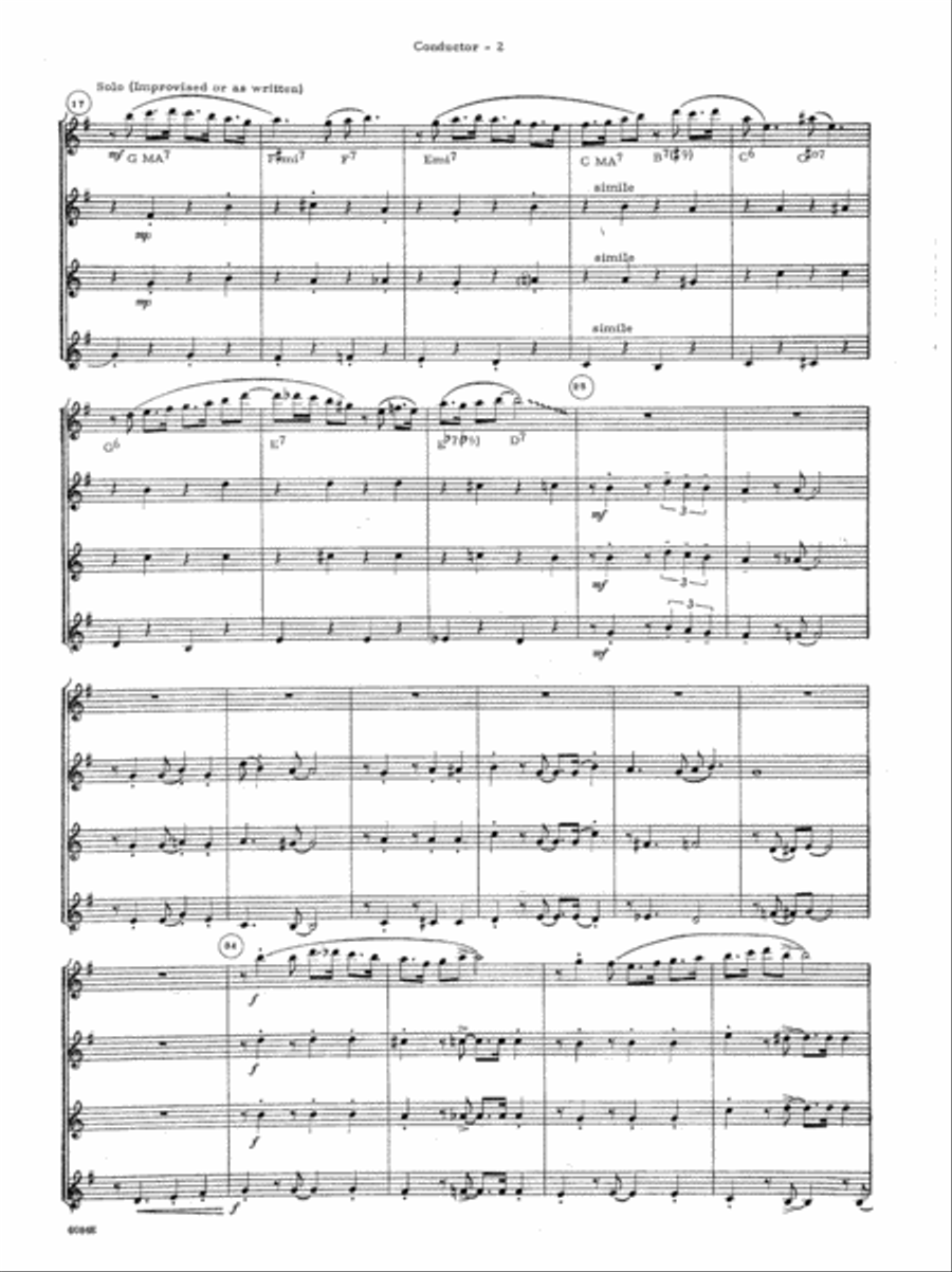 Christmas Jazz Suite, A Christmas Jazz Suite, A Baritone Saxophone scores gallery preview page 3