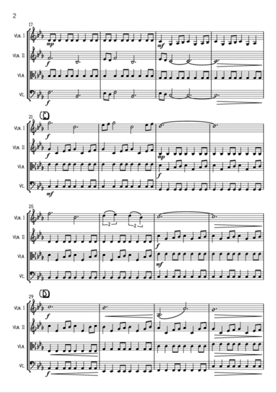 Game Of Thrones String Quartet scores gallery preview page 2