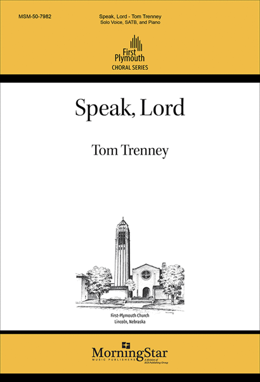 Speak, Lord 4-Part scores gallery preview page 1
