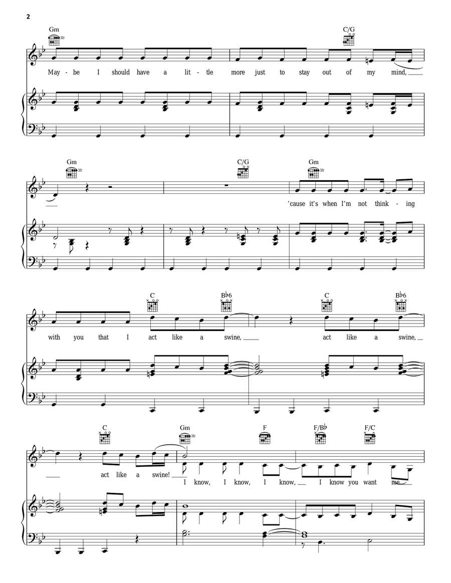 Swine Swine Acoustic Guitar scores gallery preview page 2