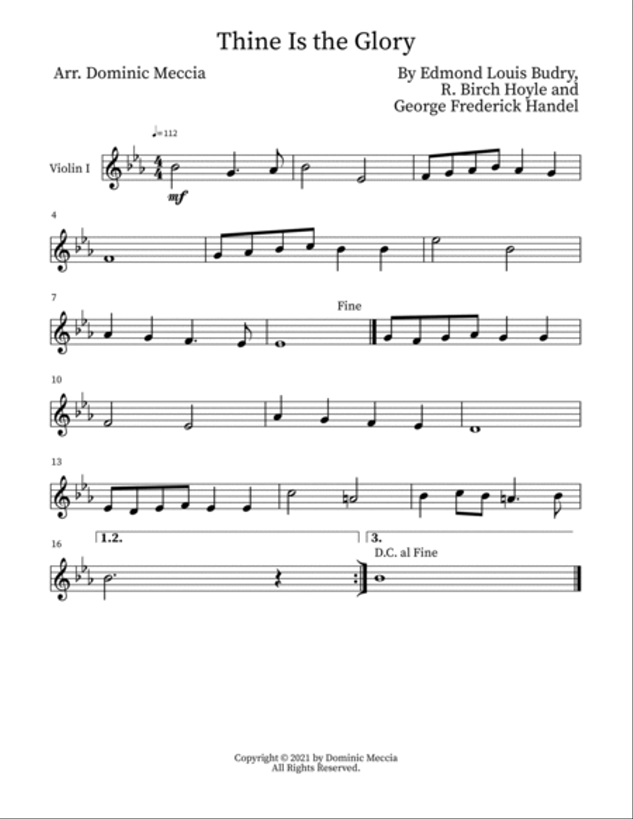 Thine Is the Glory Thine Is the Glory String Quartet scores gallery preview page 4
