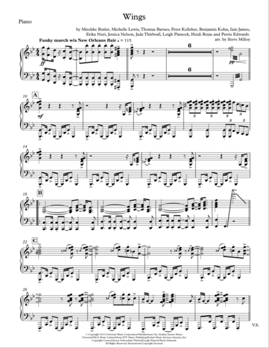 Wings Wings Small Ensemble scores gallery preview page 6