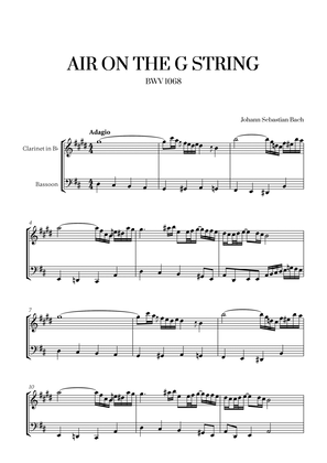 Johann Sebastian Bach - Air on the G String for Clarinet and Bassoon