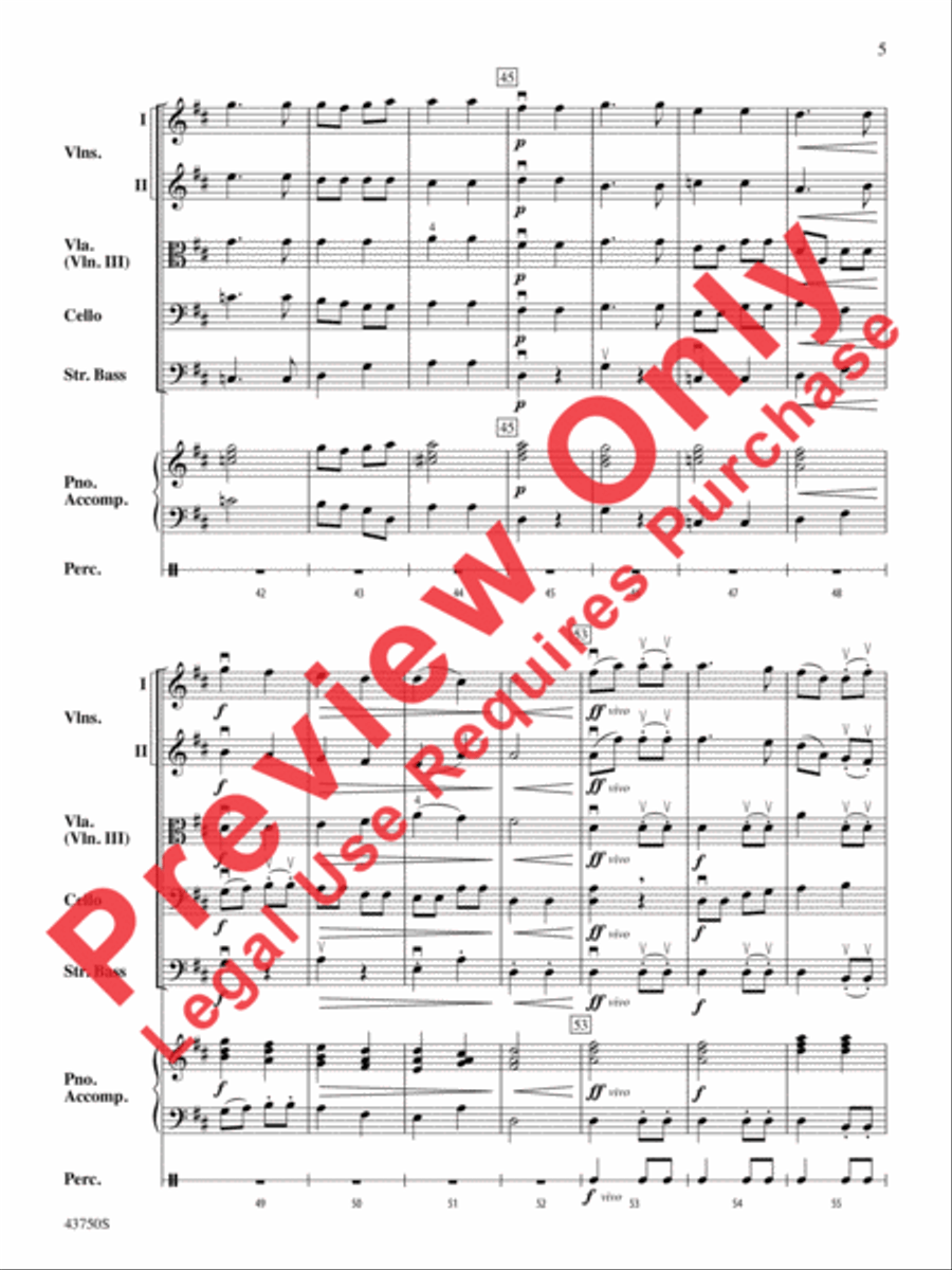 King Henry's Choice King Henry's Choice String Orchestra scores gallery preview page 6