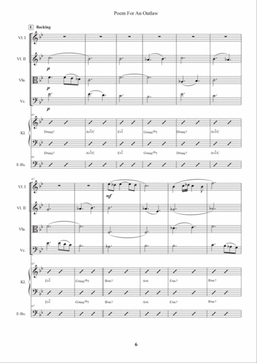 Poem for an Outlaw Poem for an Outlaw Chamber Music scores gallery preview page 6