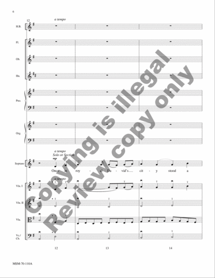 A Carol Suite (Chamber Orchestra Score) Choir scores gallery preview page 6