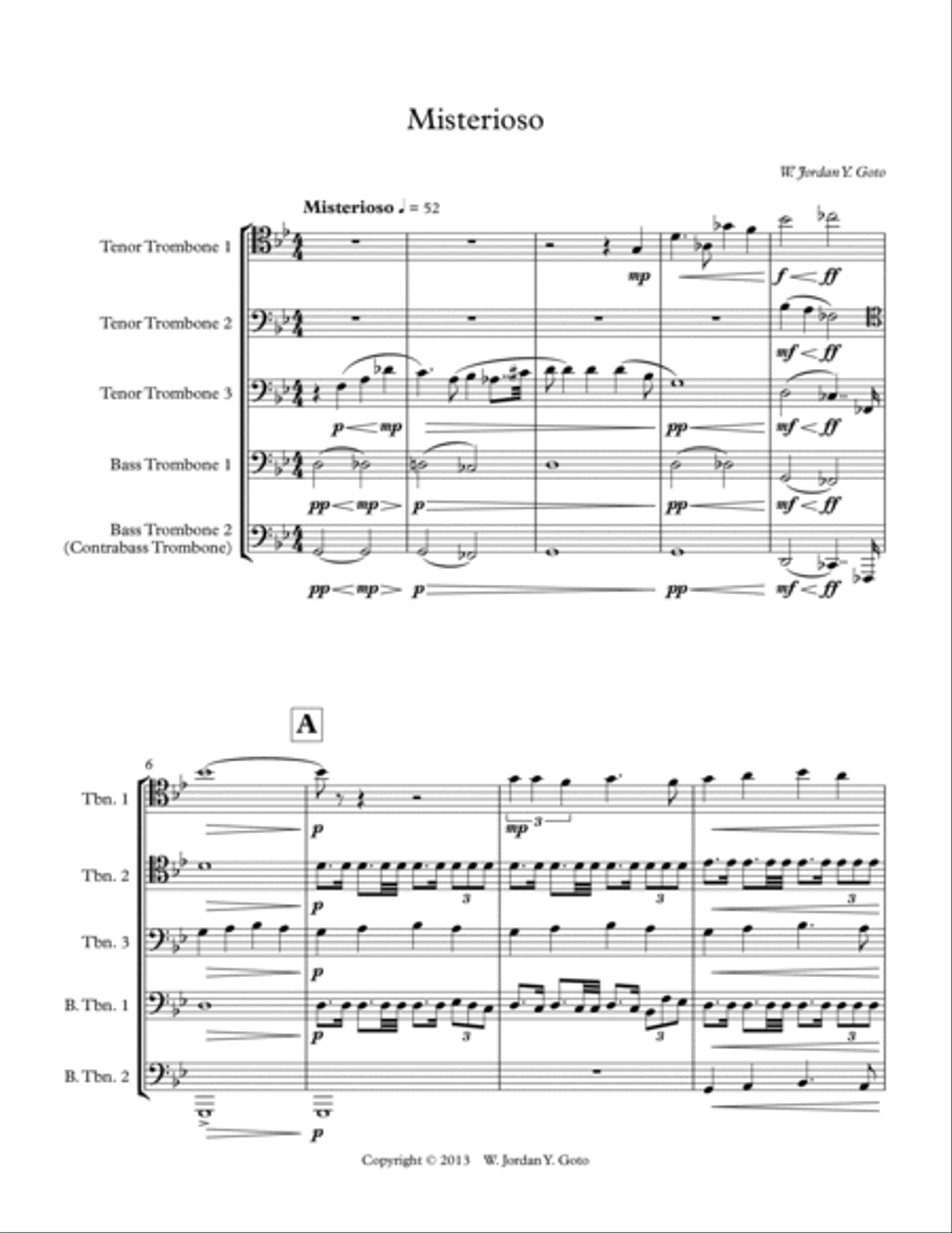 Misterioso Misterioso Trombone Solo scores gallery preview page 2
