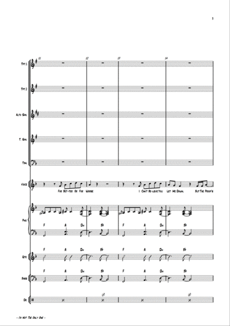 I'm Not The Only One Large Ensemble scores gallery preview page 6