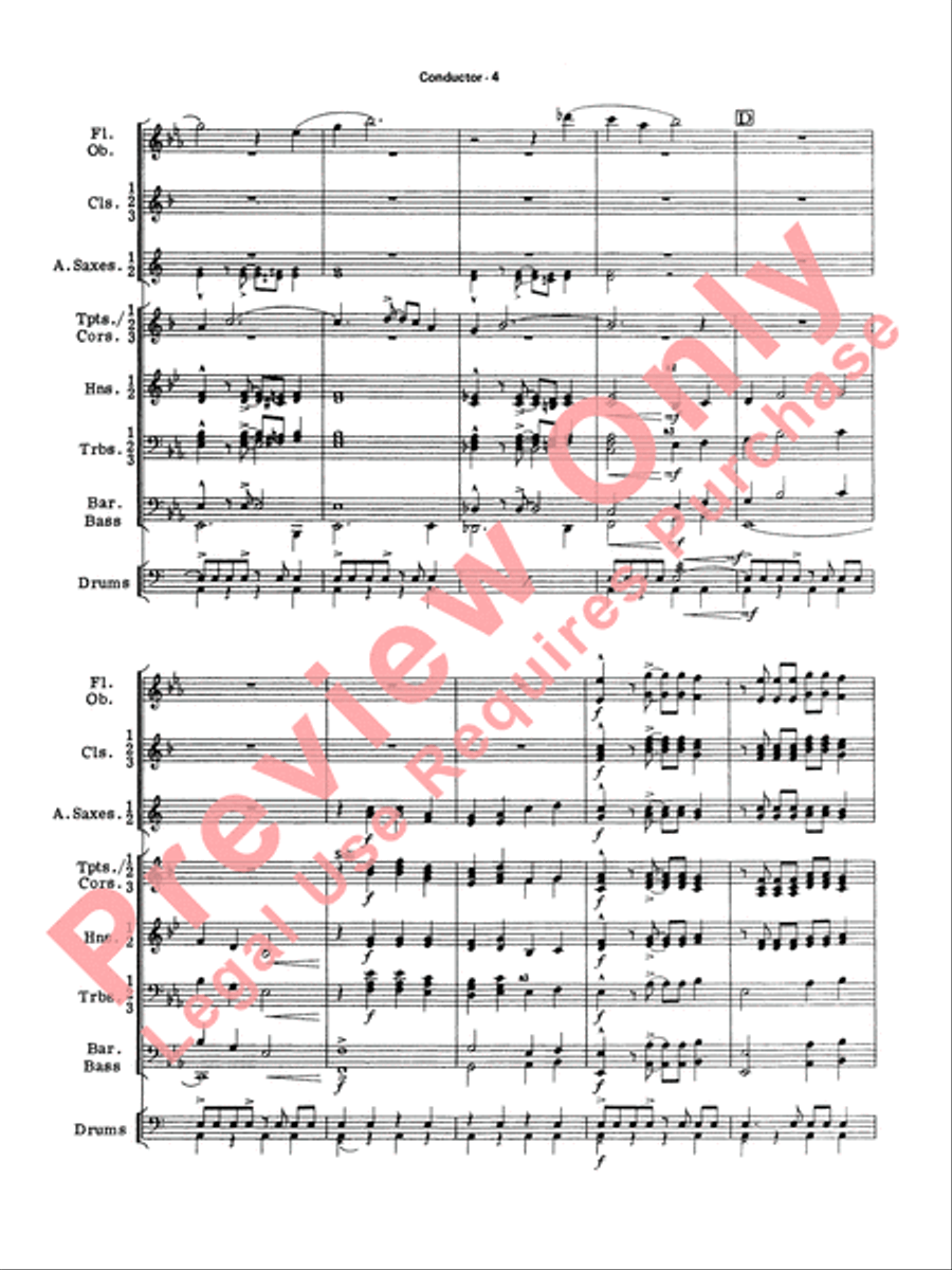 The Magnificent Seven The Magnificent Seven Concert Band scores gallery preview page 6