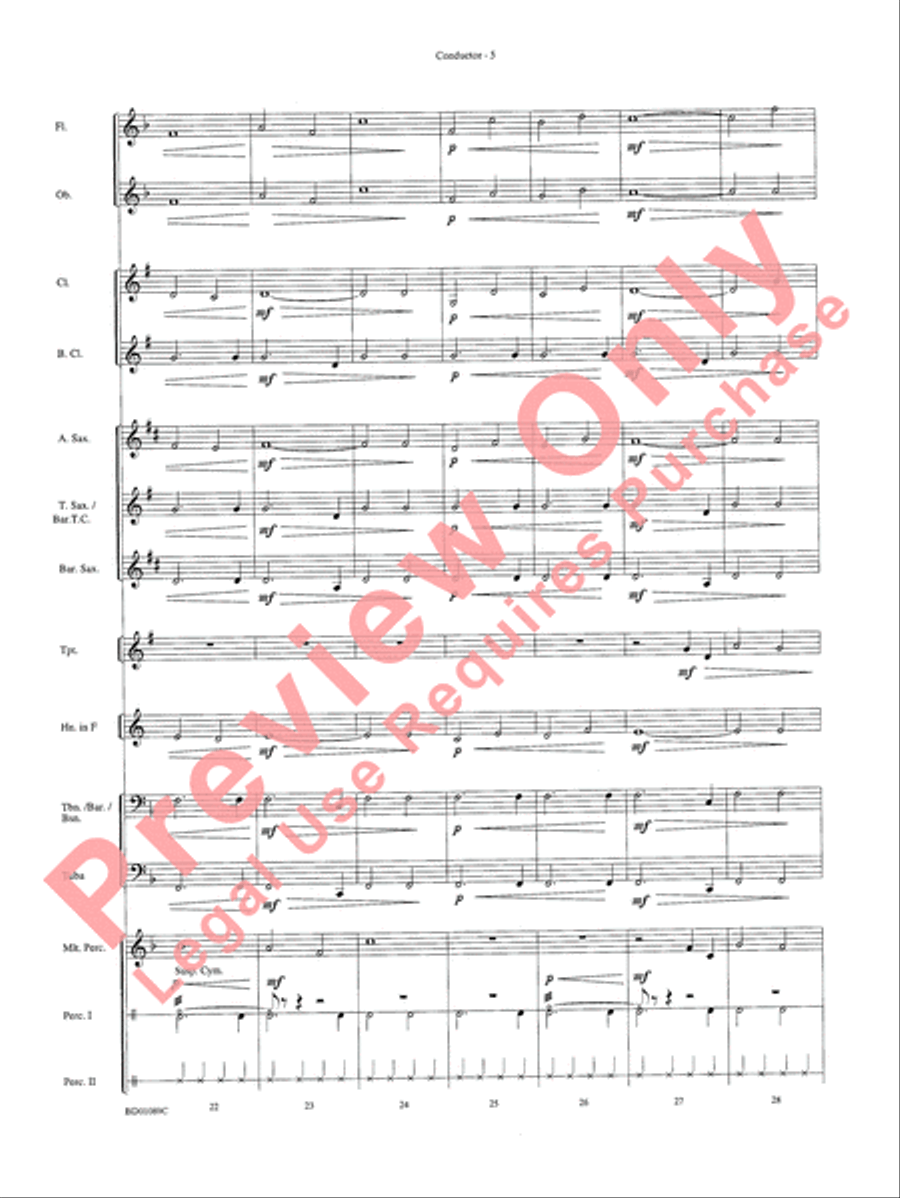 Ceremonium Concert Band scores gallery preview page 8