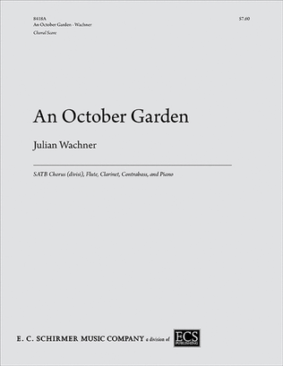 Book cover for An October Garden (Choral Score)