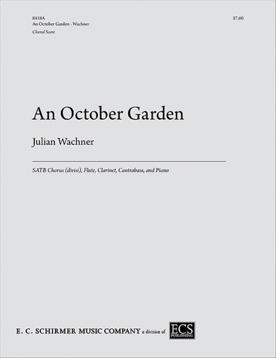 An October Garden An October Garden Divisi scores gallery preview page 1