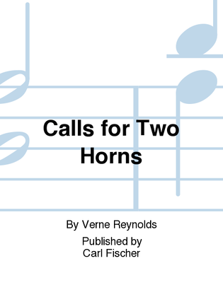 Calls for Two Horns