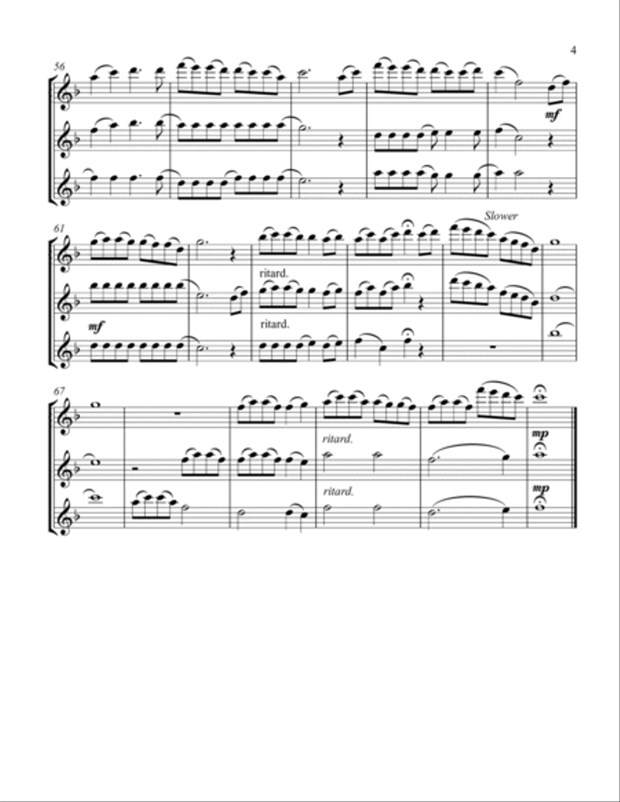 Colors Of The Wind Flute Trio scores gallery preview page 5