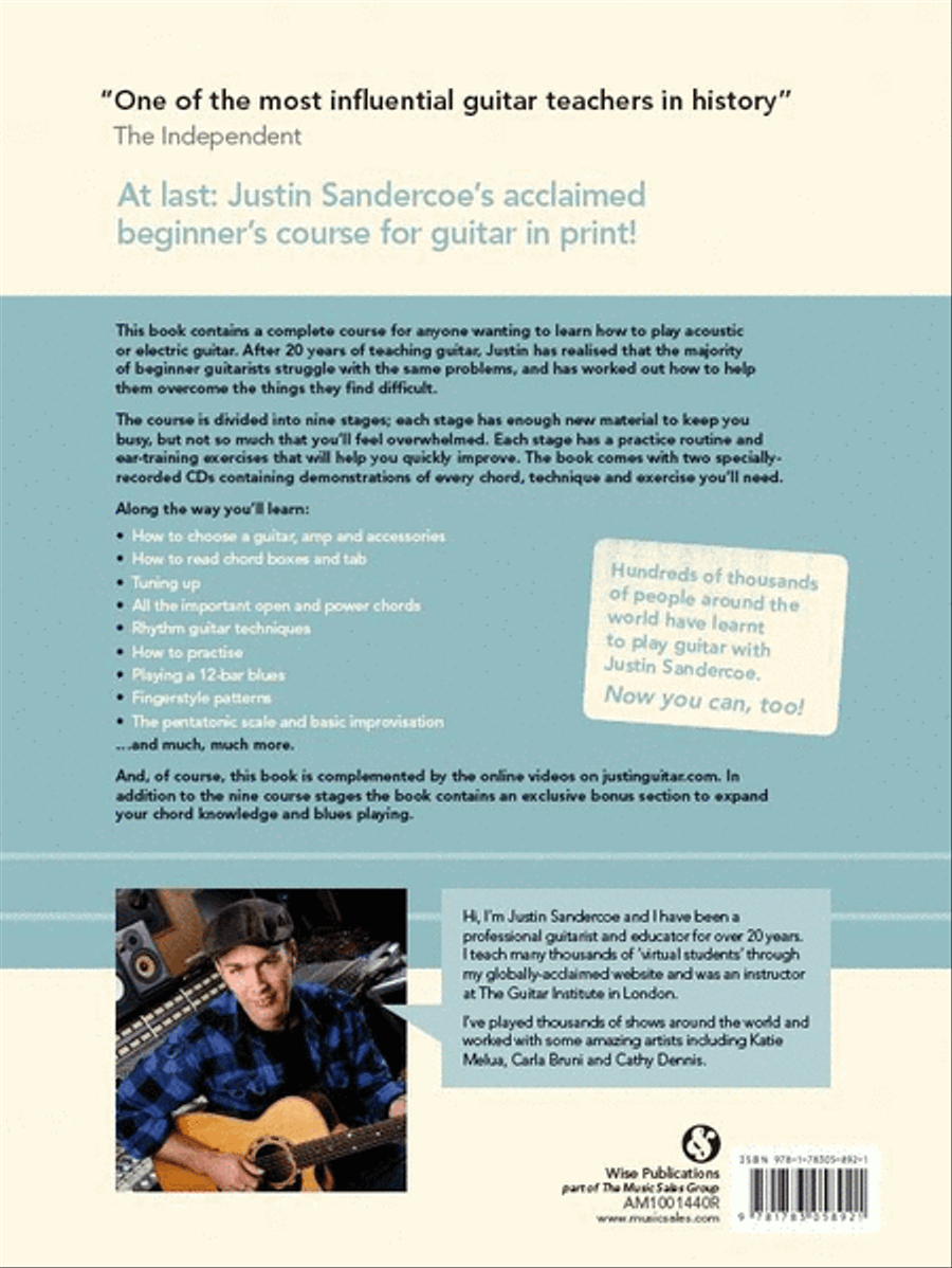 Justinguitar.com Beginner's Course (Spiral Bound) Easy Guitar scores gallery preview page 2