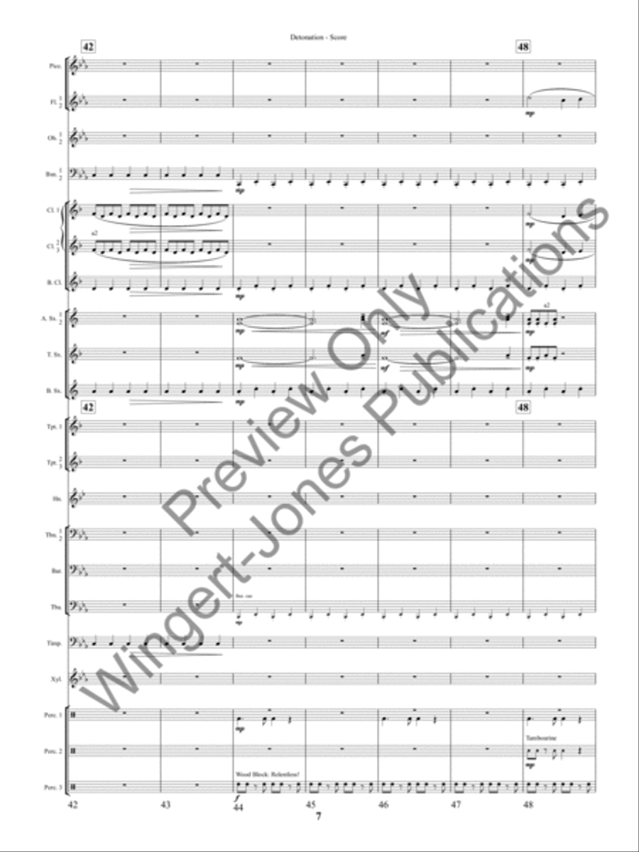 Detonation (Score) Concert Band scores gallery preview page 10