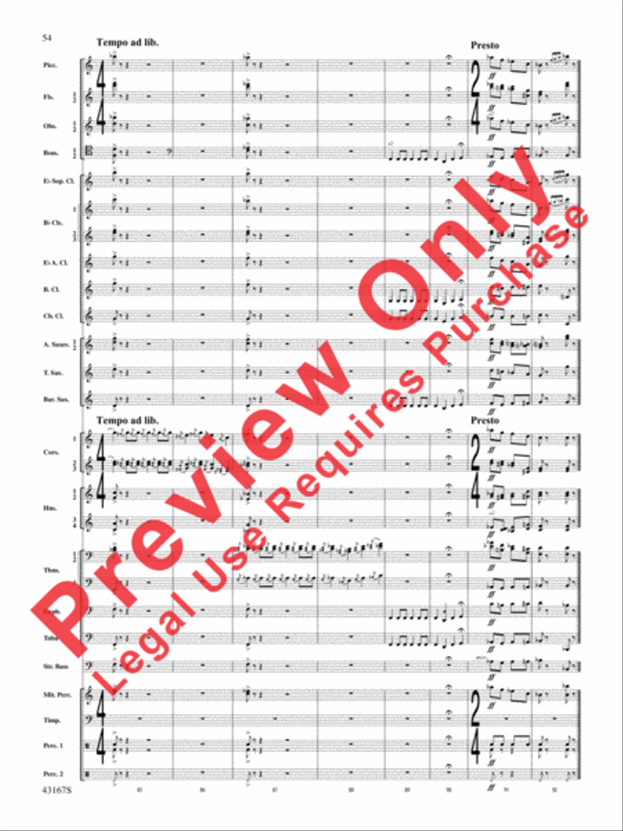 Down to the Sea in Ships (from the NBC TV Film Project 20) Concert Band scores gallery preview page 55