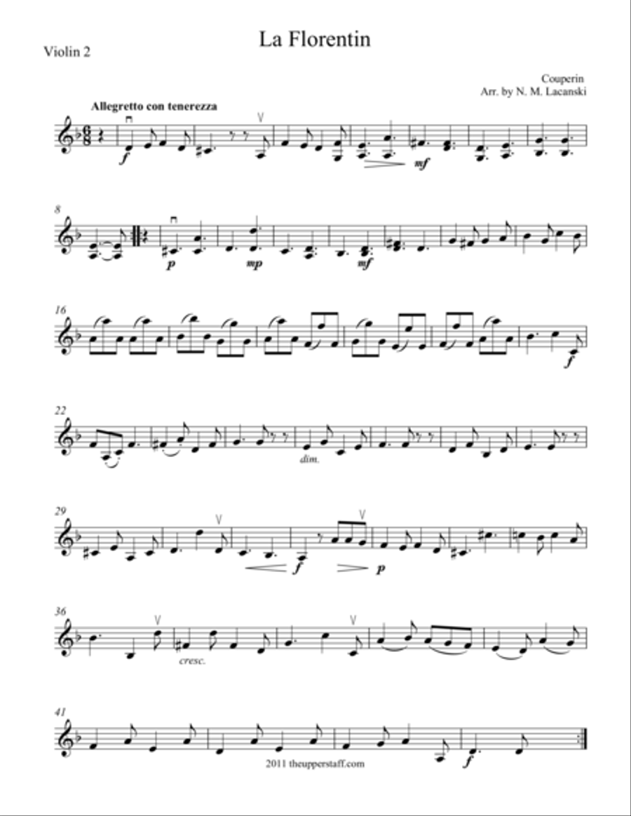 La Florentin String Duet scores gallery preview page 1