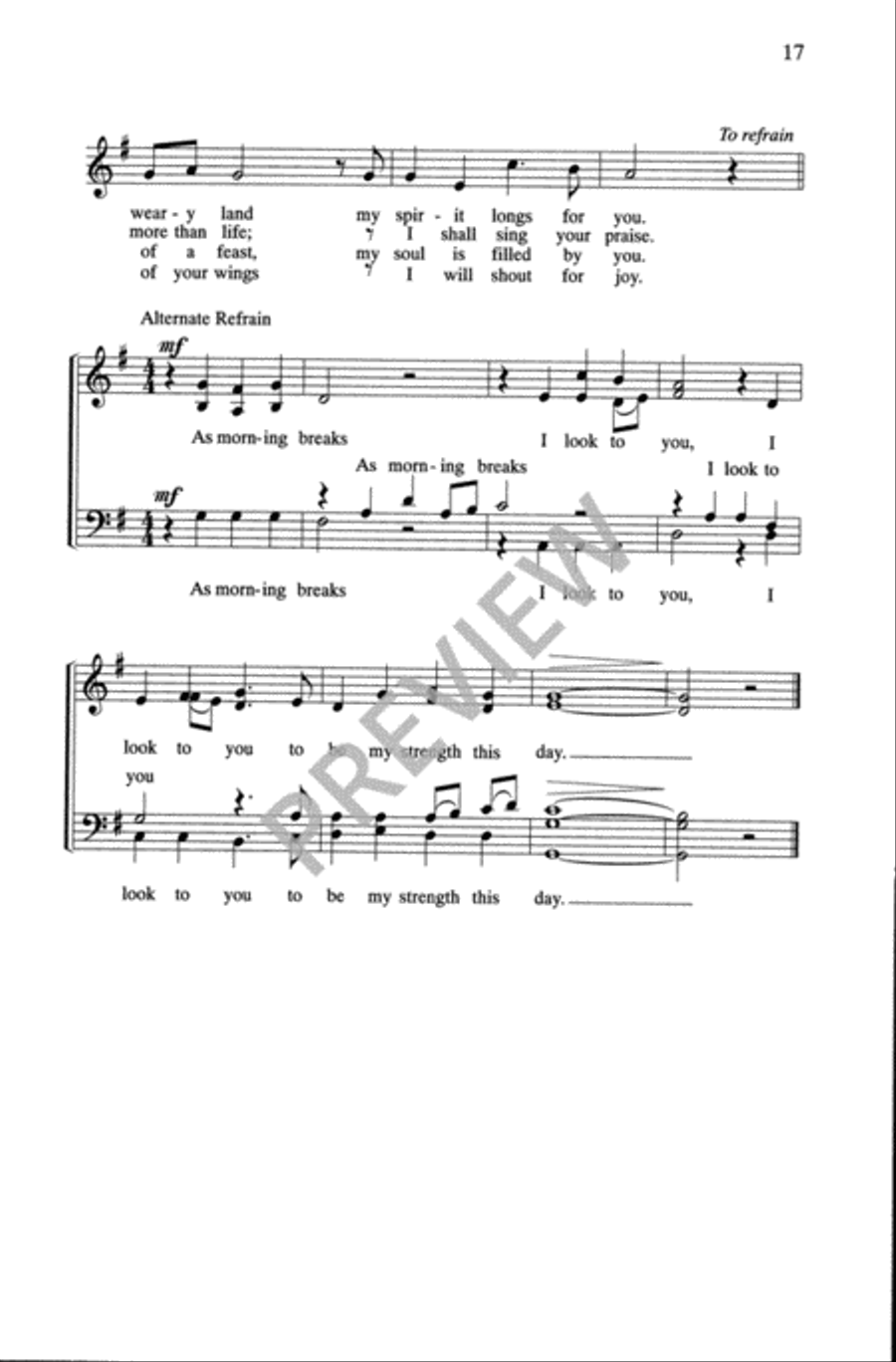 Psalms for the Church Year - Volume 6, Choral Refrains 4-Part scores gallery preview page 19