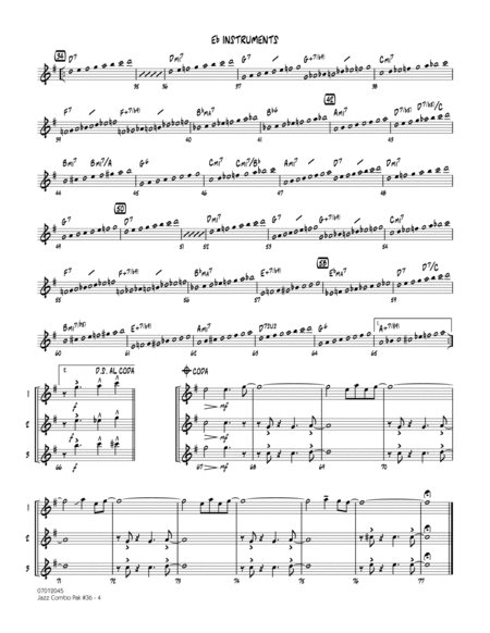 Jazz Combo Pak #36 (Henry Mancini) - Eb Instruments