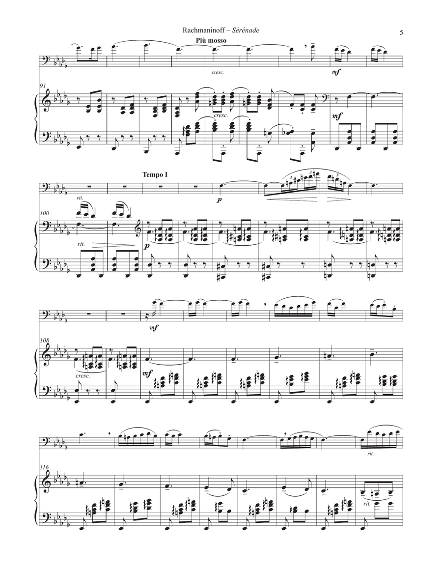 Serenade for Euphonium and Piano Euphonium scores gallery preview page 5
