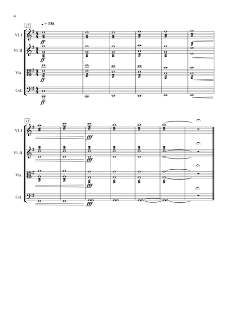 Can You Hear The Music String Quartet scores gallery preview page 4