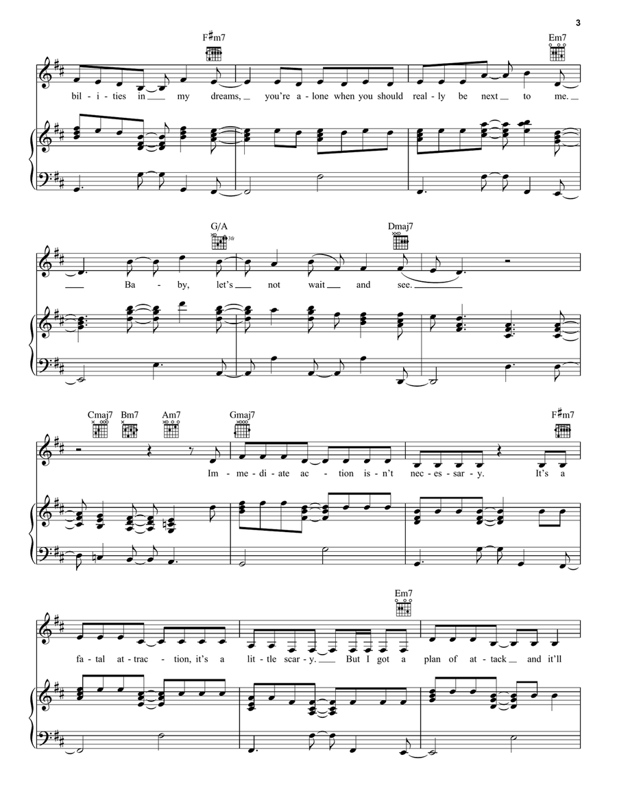 Hypotheticals Piano, Vocal, Guitar scores gallery preview page 3