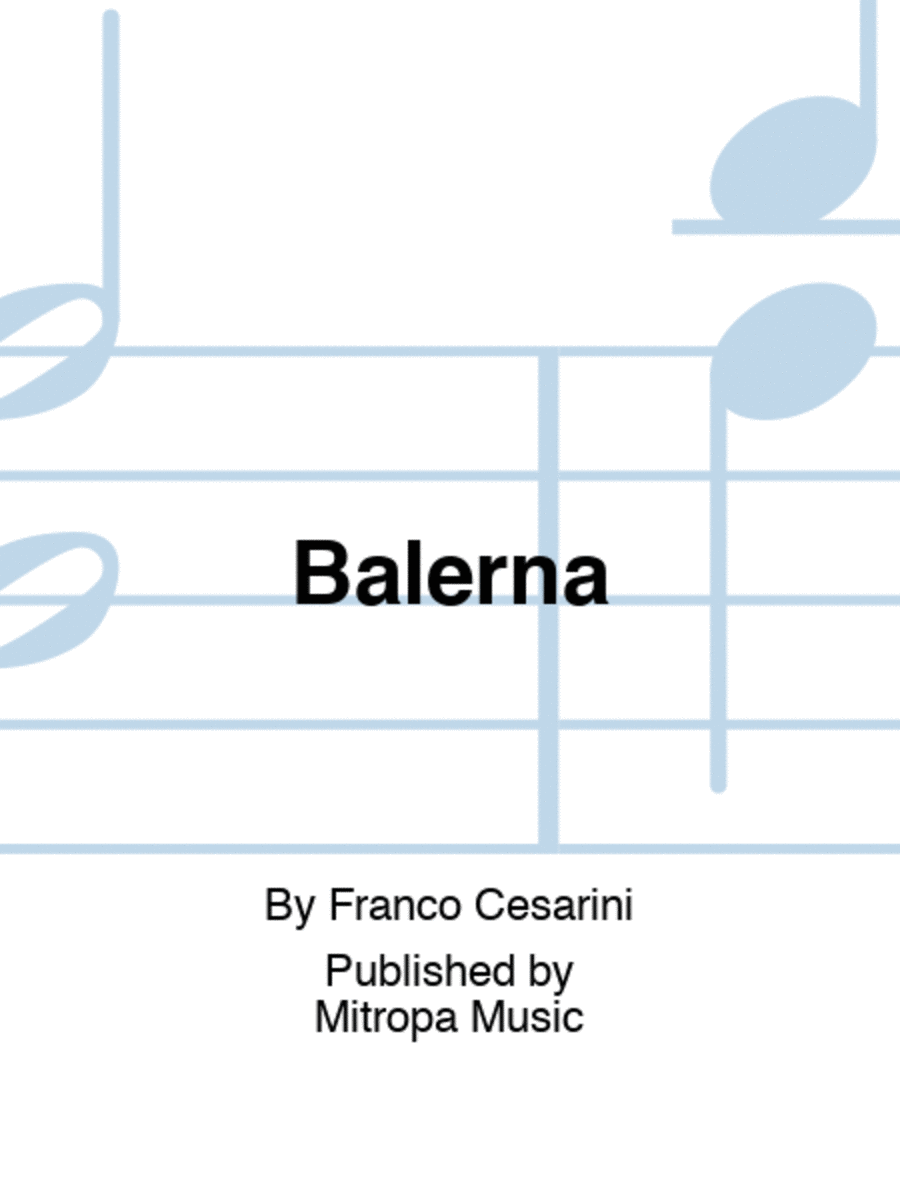 Balerna Concert Band scores gallery preview page 1