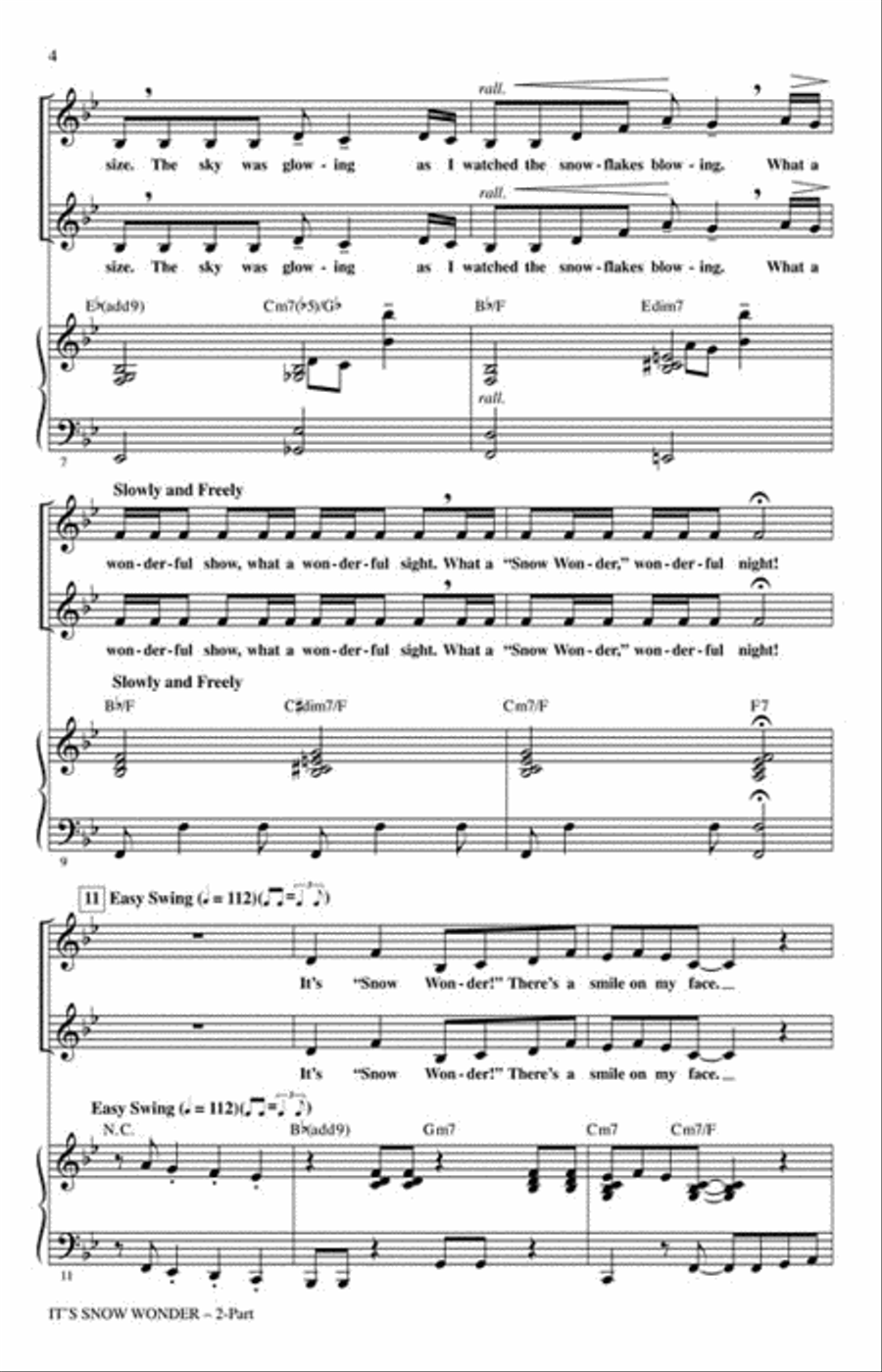 It's Snow Wonder It's Snow Wonder Choir scores gallery preview page 3