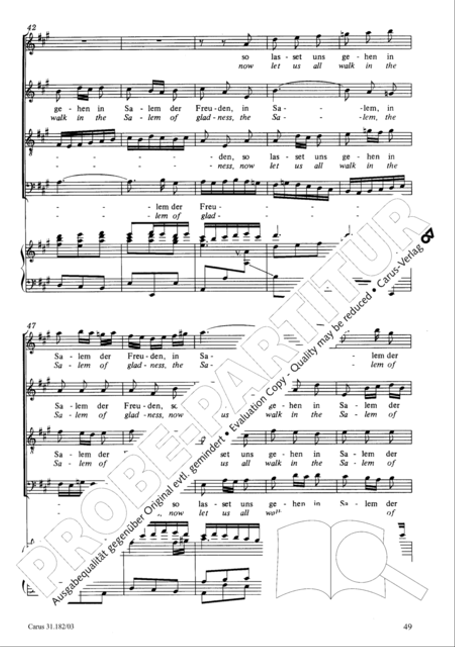 Himmelskonig, sei willkommen (King of heaven, be most welcome) ATB scores gallery preview page 49