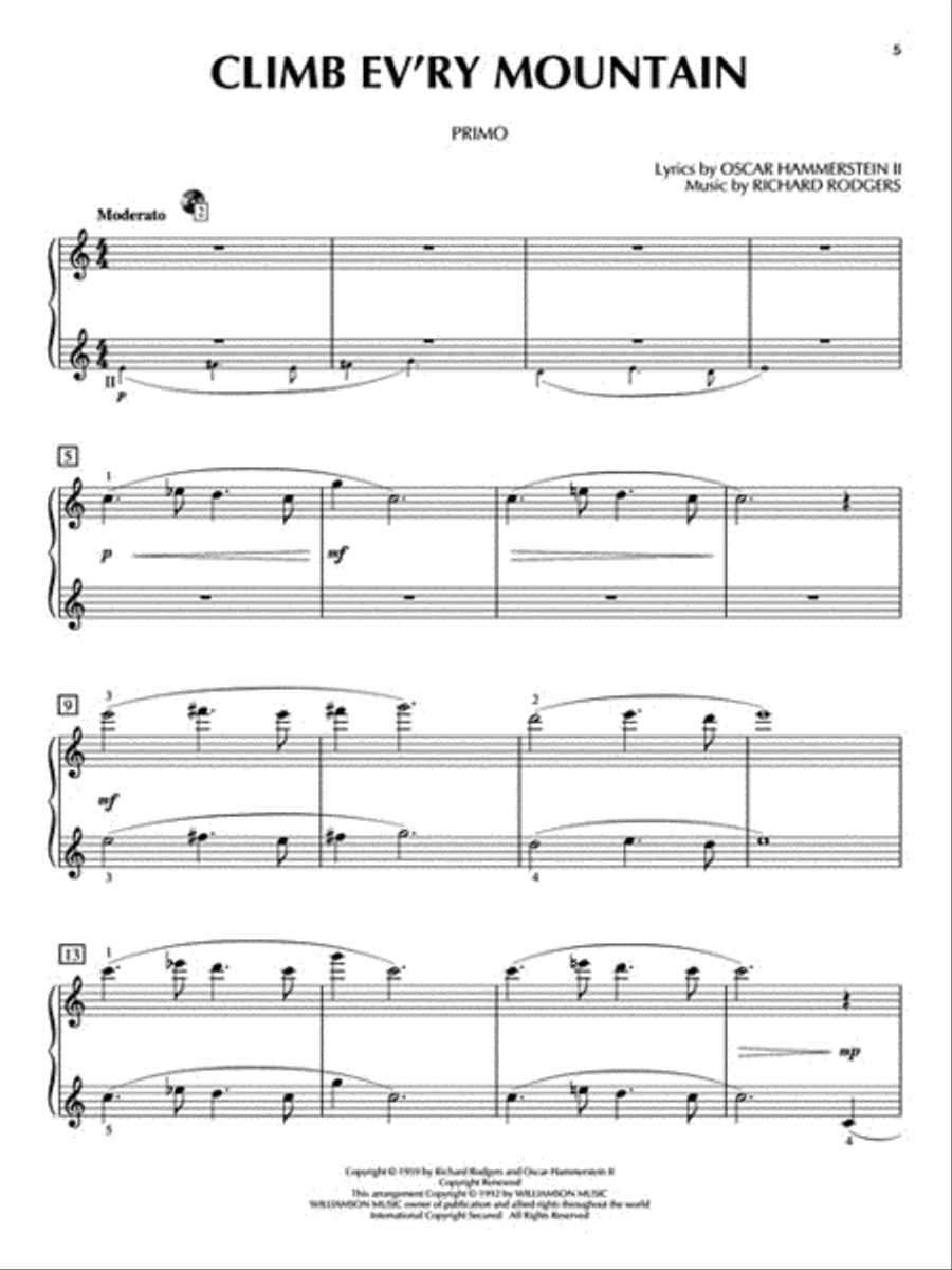 The Sound of Music 1 Piano, 4-Hands scores gallery preview page 6