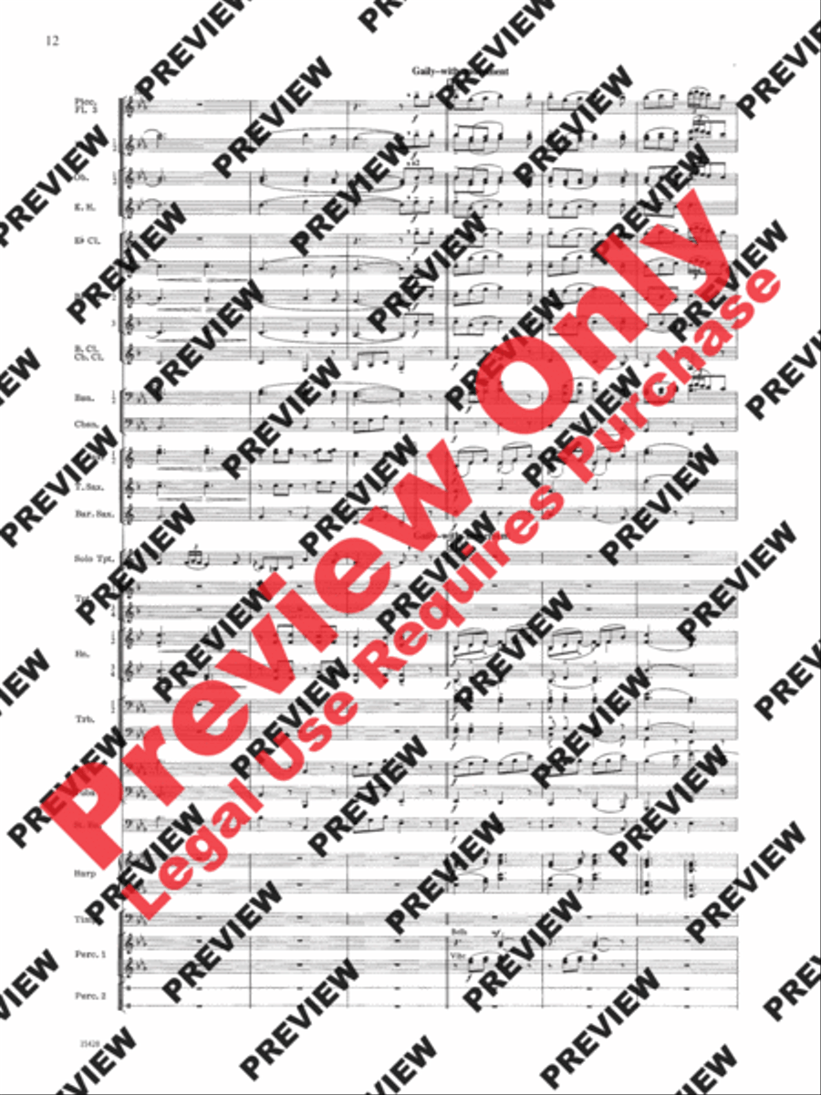 Le Carnaval de Venise Le Carnaval de Venise Concert Band scores gallery preview page 13