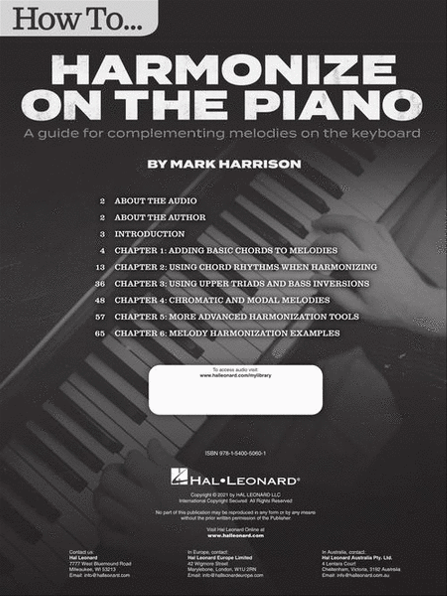 How to Harmonize on the Piano Piano Method scores gallery preview page 3