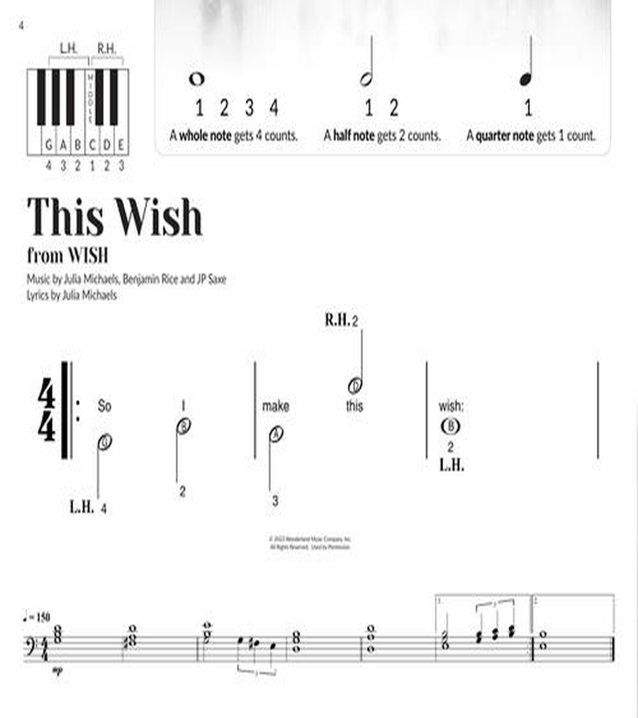 Disney Songs for the Very Beginner Easy Piano scores gallery preview page 5