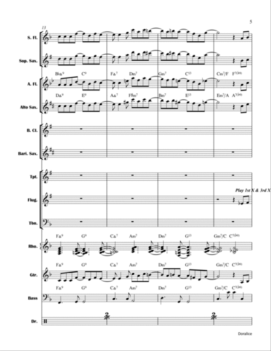 Doralice Jazz Ensemble scores gallery preview page 5