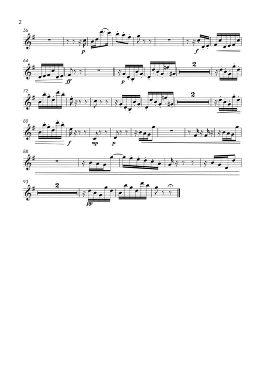 Six Christmas Pieces (Sechs Kinderstücke für das Pianoforte) Op.72: Number 6 of 6 - brass quintet image number null