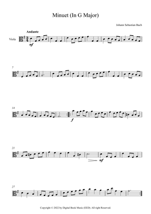 Minuet (In G Major) - Johann Sebastian Bach (Viola)
