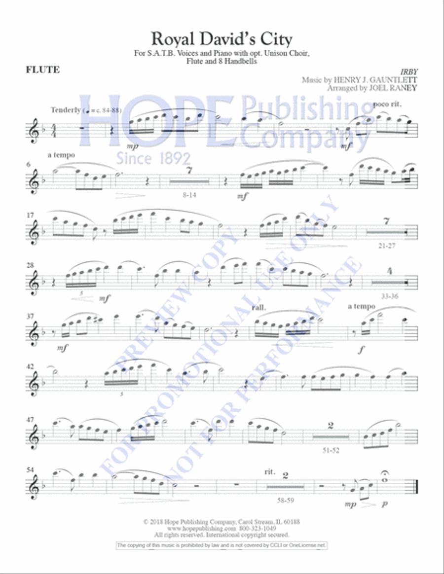 Royal David's City Royal David's City Unison Choir scores gallery preview page 9
