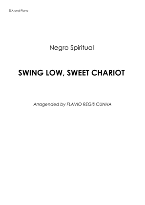 Book cover for Swing Low, Sweet Chariot - SSA a cappella