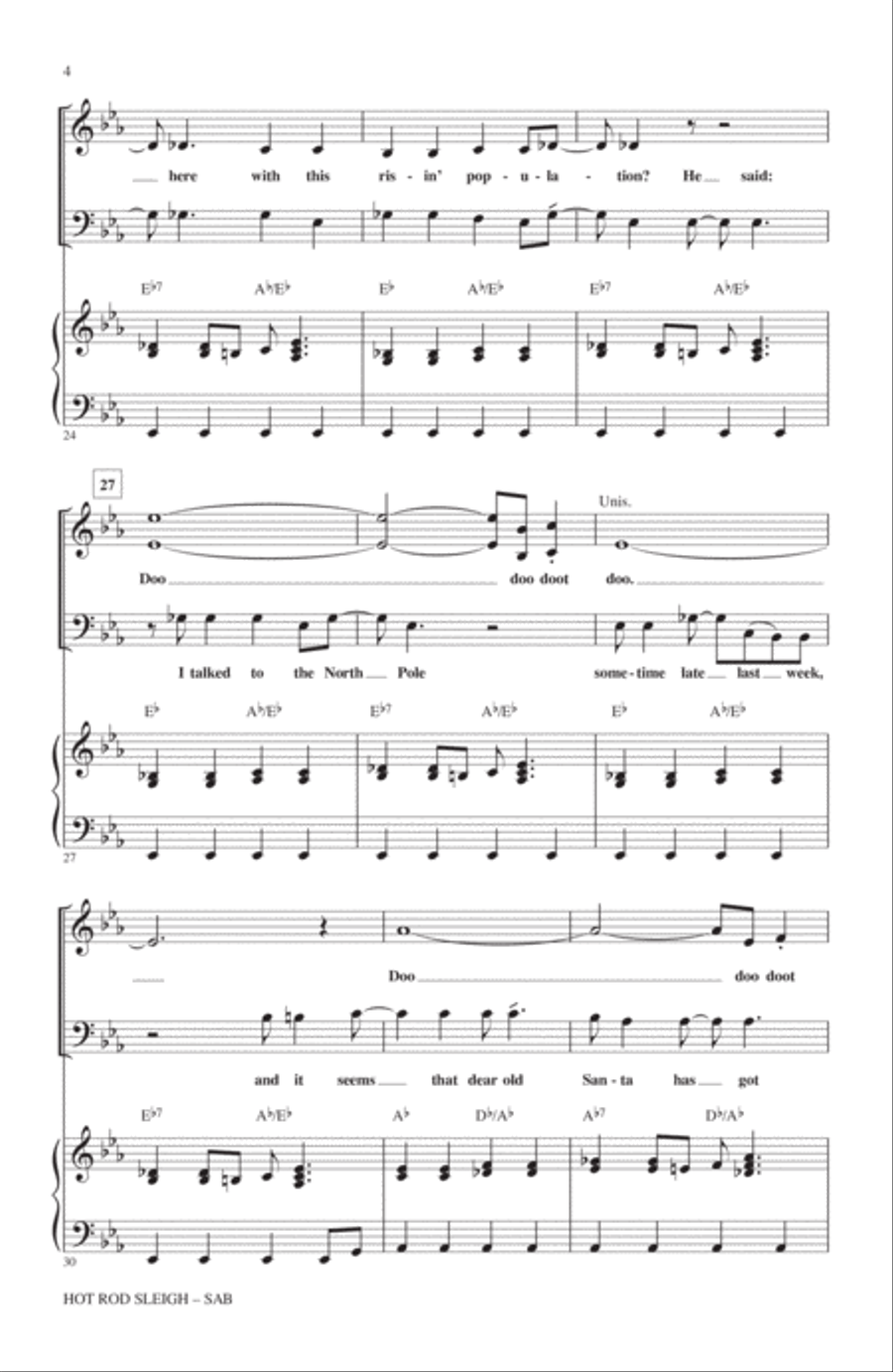 Hot Rod Sleigh Hot Rod Sleigh 3-Part scores gallery preview page 3