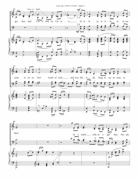 Long Ago, within a Garden—SATB Choir and Organ image number null